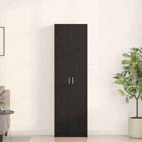 Szekrény Fekete Tölgy 55x25x189 cm Mérnökfa