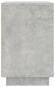 betonszürke szerelt fa tálalószekrény 102x35x60 cm