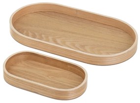 Fa dekoratív tálca szett 2 db-os 20x37 cm – Casa Selección
