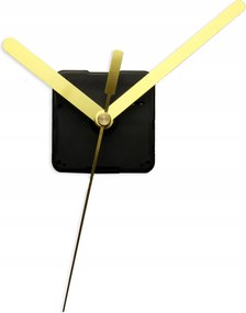 Csendes kvarc óraszerkezet, Arany mutatókkal, 9,5 cm