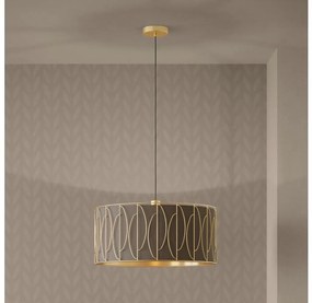 Eglo 390206 - Csillár zsinóron COROJAL 1xE27/40W/230V arany/barna