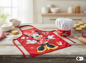 Disney Minnie Red Hearts gyerek kötény 2 darabos szett