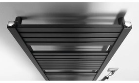 Aqualine - Fürdőszobai elektromos radiátor TONDI-E 300W/230V 97 cm matt fekete