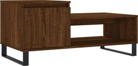 vidaXL barna tölgy fatermék dohányzóasztal 100 x 50 x 45 cm