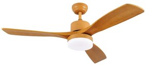 ZEVENTI - LED mennyezeti ventilátor MARE LED/24W/230V Wi-Fi Tuya tölgy + távirányító