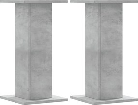 vidaXL 2 db betonszürke szerelt fa növénytartó állvány 30 x 30 x 60 cm