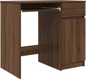 vidaXL barna tölgy színű szerelt fa íróasztal 86x49x76 cm