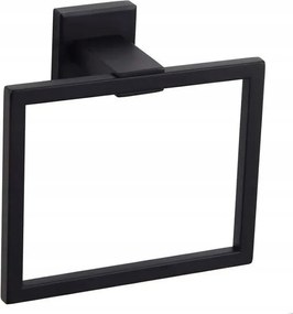 Törölközőtartó rozsdamentes acél fekete matt Lsdzhk