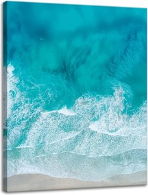 Vászonkép Tengerpart Őrült Víz Hullámok 30x40 cm Ideális ajándék
