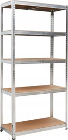 Tárolószekrény 5 szint 625 kg 150 x 75 x 30 cm