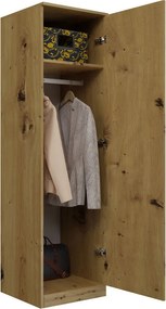 SD-50 gardróbszekrény, tölgy
