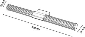 Rabalux 75105 - LED Fürdőszobai tükörvilágítás CALYN LED/15W/230V IP44 arany