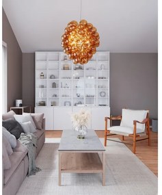 ByRydens 4202230-5512 - Csillár zsinóron DELUXE 4xE14/5W/230V füstös/barna