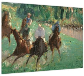 Üveg kép - Edouard Manet, At the Races, reprodukciók (70x50 cm)