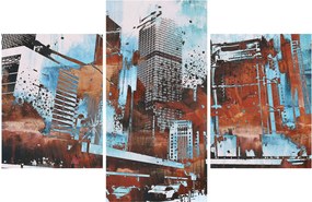 Kép - felhőkarcolók (90x60 cm)