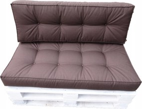 Párnák egy Raklapra 120 X 60 barna Egyenes Háttámla