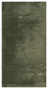 HUARTE erdőzöld rövid szálú puha és mosható szőnyeg 80 x 150 cm