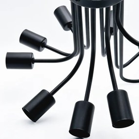 Felületre szerelhető csillár  TRINITY 10xE27/15W/230V fekete