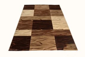 Salamon modern barna szőnyeg 300 x 400 cm kockás nagyméretű