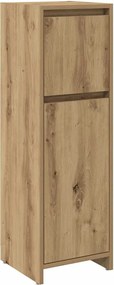 vidaXL fürdőszobai szekrény kézműves tölgy 30x30x95 cm műszaki fa