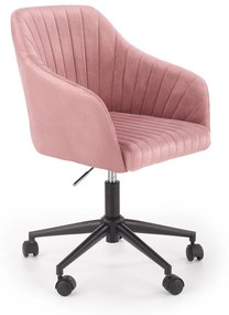 Rózsaszín irodai szék MARIBO VELVET
