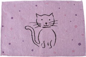 Gobelin textil levendula asztal alátét macskával 48 x 33 cm