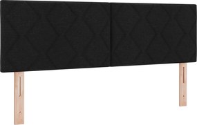 vidaXL Fejtámla Fekete 160 cm szövet