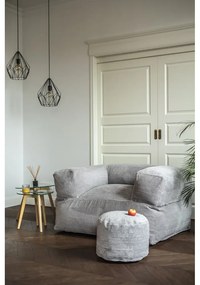 Krémszínű kordbársony babzsákfotel MooG – SLOWDOWN