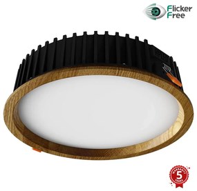 APLED - LED Lámpa RONDO WOODLINE LED/18W/230V 4000K átm. 26 cm tölgy tömör fa