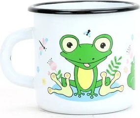 Zománcozott gyerek bögre 8 cm, 0,35 l Béka