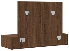 Fali öltözködő asztal Barna tölgy 100x40x70 cm