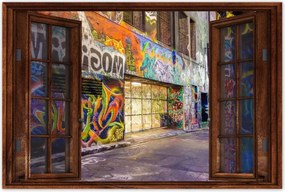 Poszterek 90x60 Graffitti Falfestmény