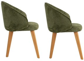 Bentley Green and Dark Oak étkezőszék szett, 2 db