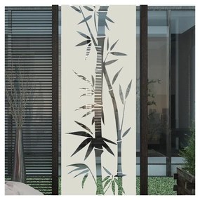 Bamboo vízálló zuhanyajtó matrica, 195 x 55 cm - Ambiance