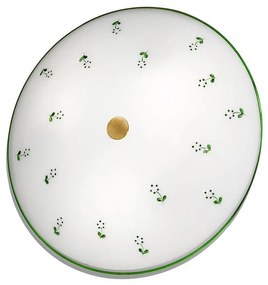 Kolarz 731.U13.4.21-Mennyezeti lámpa NONNA 3xE27/60W/230V átm. 42 cm zöld/réz 731.U13.4.21