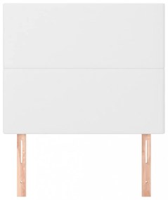 fehér műbőr fejtámla 100 x 5 x 118/128 cm