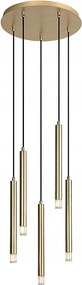 Rabalux Ramira Modern arany függőlámpa 5xG9 nappaliba/étkezőbe