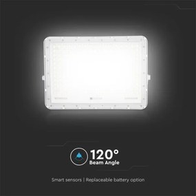 LED Kültéri napalemes reflektor LED/30W/3,2V 4000K fehér + + távirányító