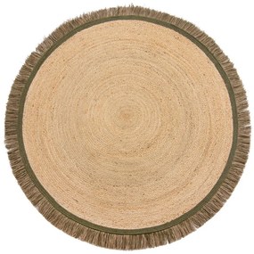 Natúr színű kerek szőnyeg ø 180 cm Kahana – Flair Rugs