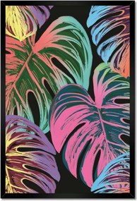 Monstera keretes poszter 40x60, levél színben