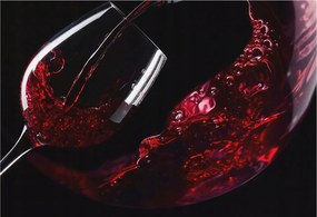 Fotótapéta Flizelin Dekoratív Hálószoba Vörösbor 152x104 Ragasztó