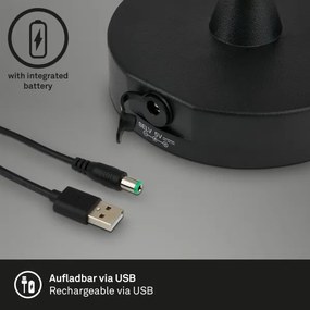 Brilo - LED kültéri tölthető dimmelhető lámpa LED/3W/5V IP44 2000 mAh