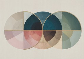 Fotótapéta Flizelin a nappali hálószobába Geometrikus elegancia 312x219