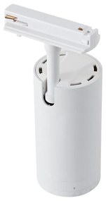 Modern fehér spotlámpa 1 fázisú sínrendszerhez LED-del, forgatható és dönthető - Iconic Zoom