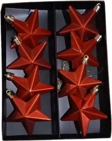 Piros karĂĄcsonyi csillagok karĂĄcsonyfĂĄra 8 db-os TökĂ©letes AjĂĄndĂ©k Ătlet