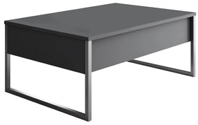 Dohányzóasztal Luxe - Anthracite, Silver