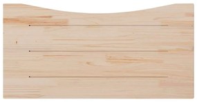 tömör fenyőfa asztallap 110 x 60 x 2,5 cm