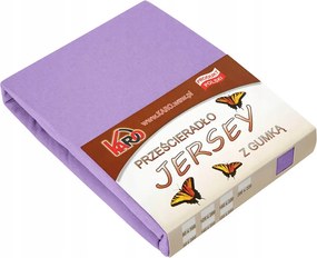 Gumis jersey lepedő 80x160 lila Karo