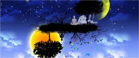 Kép - Az egyensúly tükröződése (120x50 cm)