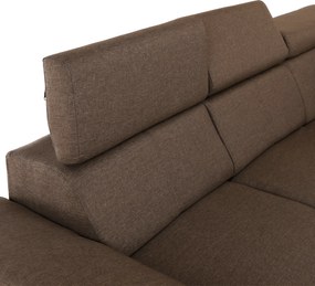 Ülőgarnitúra, szövet szürke-barna Taupe, SEGORIA LUX